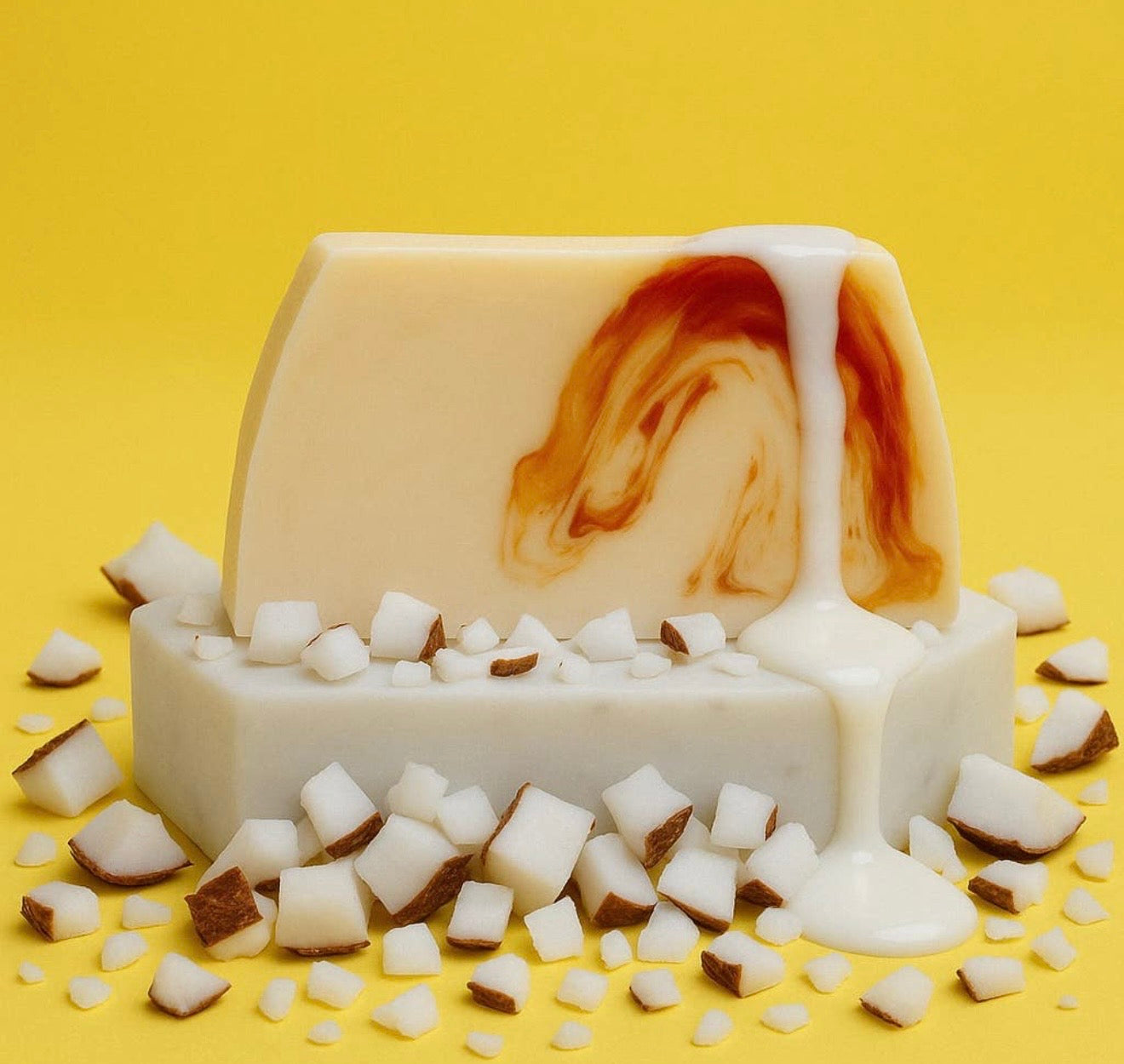 Lot de 10 tranches de savon noix de coco