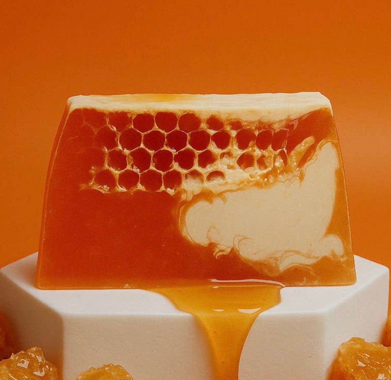 Lot de 10 tranches de savon au miel