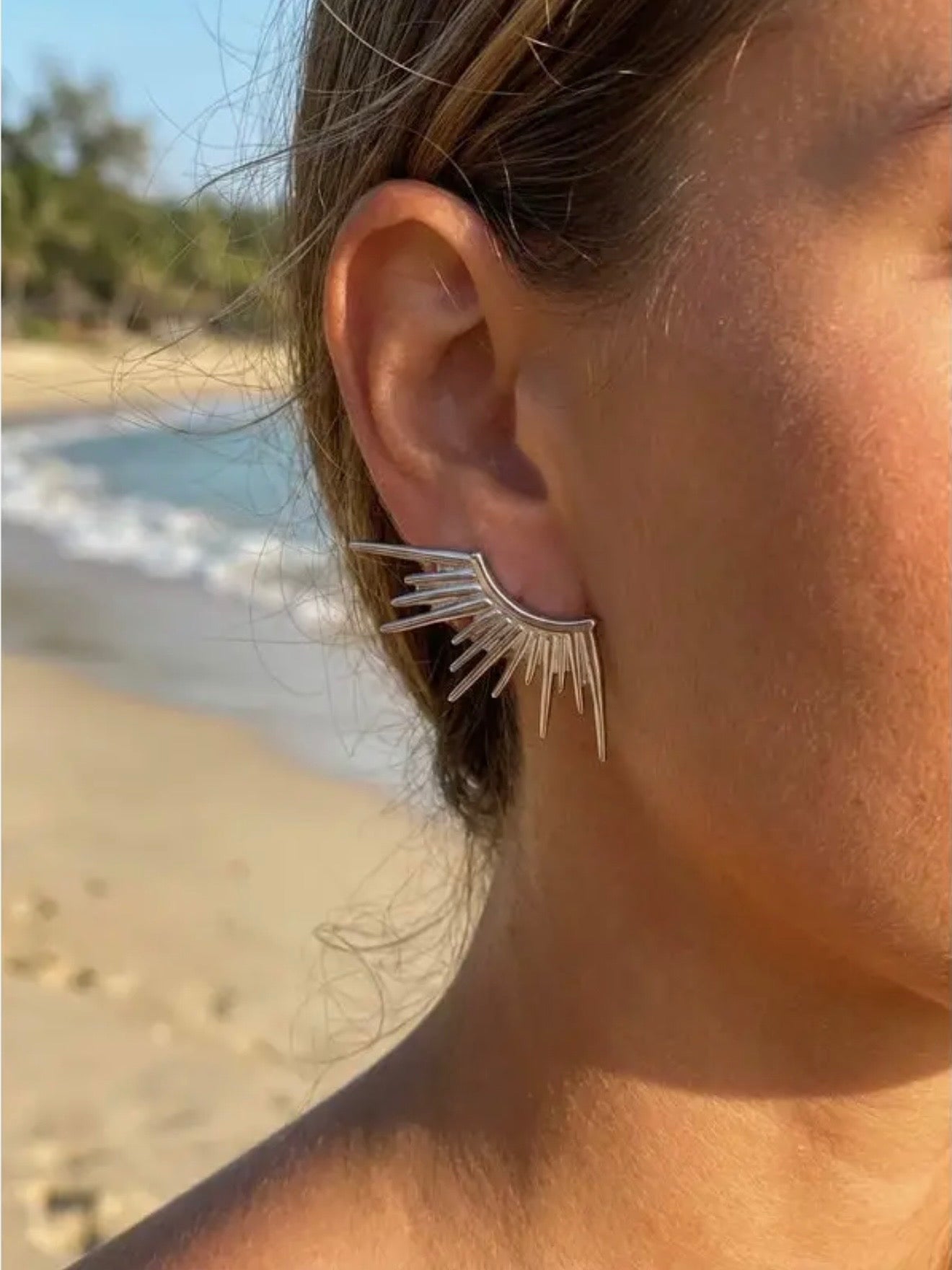 Lot de 2 boucles d’oreilles en acier inoxydable