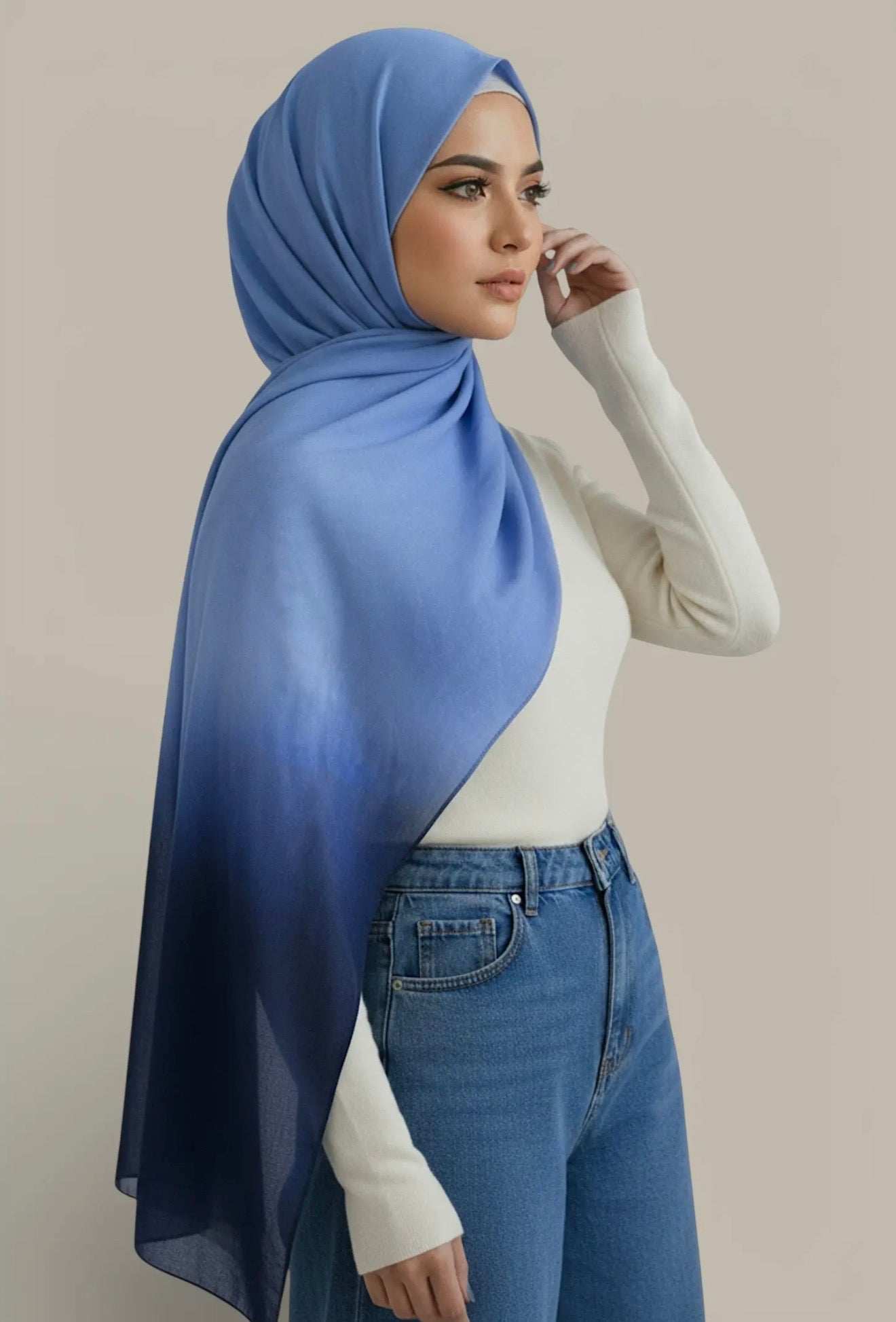 Lot de 2 hijabs dégradé