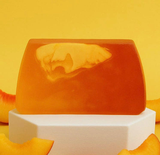Lot de 10 tranches de savon pêche blanche