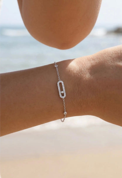 Lot de 2 bracelets en acier inoxydable