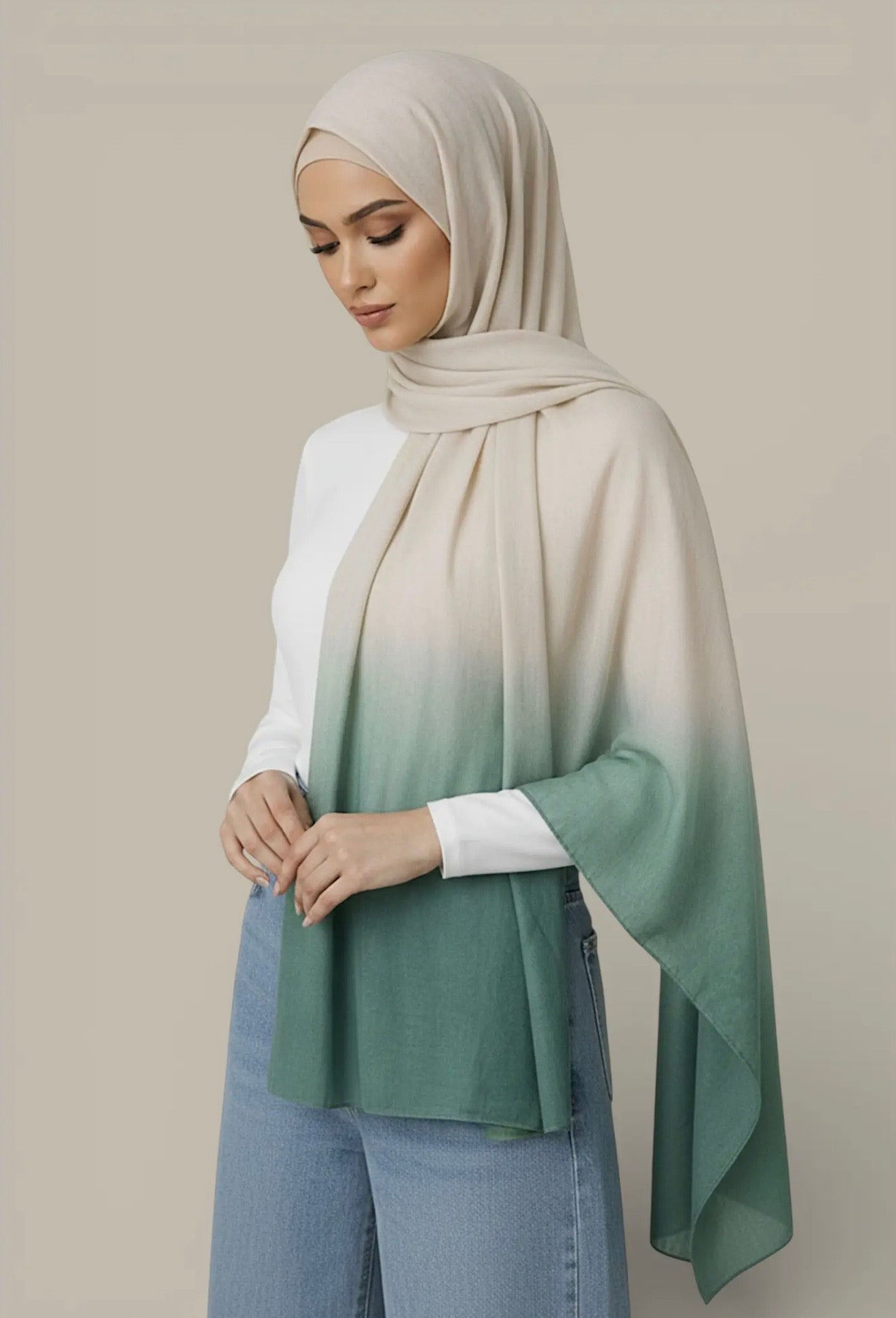 Lot de 2 hijabs dégradé