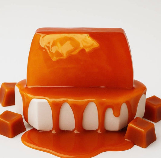 Lot de 10 tranches de savon caramel