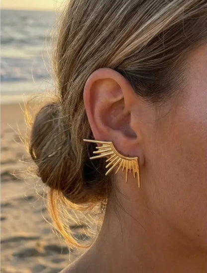 Lot de 2 boucles d’oreilles en acier inoxydable