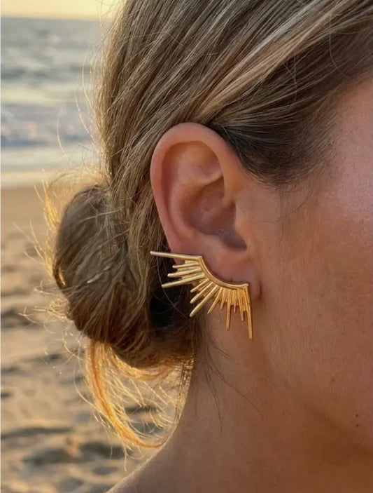 Lot de 2 boucles d’oreilles en acier inoxydable