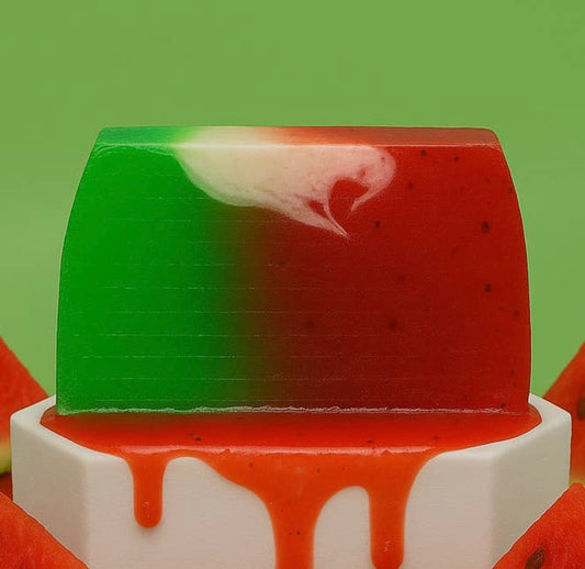 Lot de 10 tranches de savon pastèque