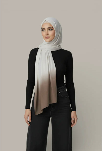 Lot de 2 hijabs dégradé