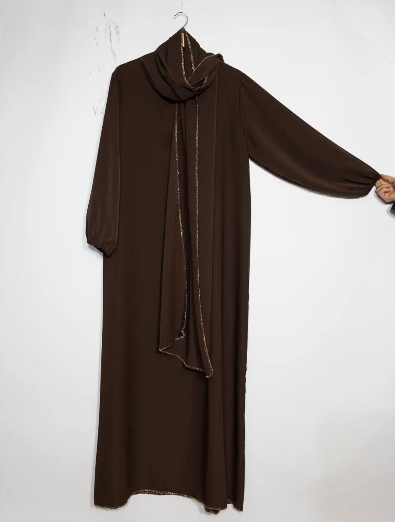 Lot de 2 abayas en soie de médine