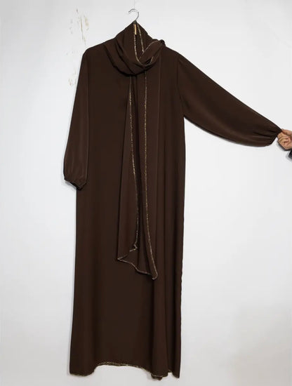 Lot de 2 abayas en soie de médine