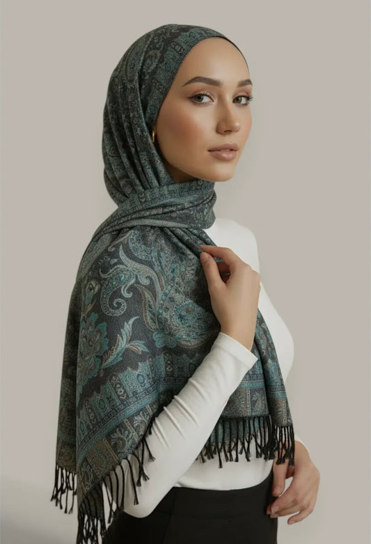 Lot de 2 hijabs en pashmina