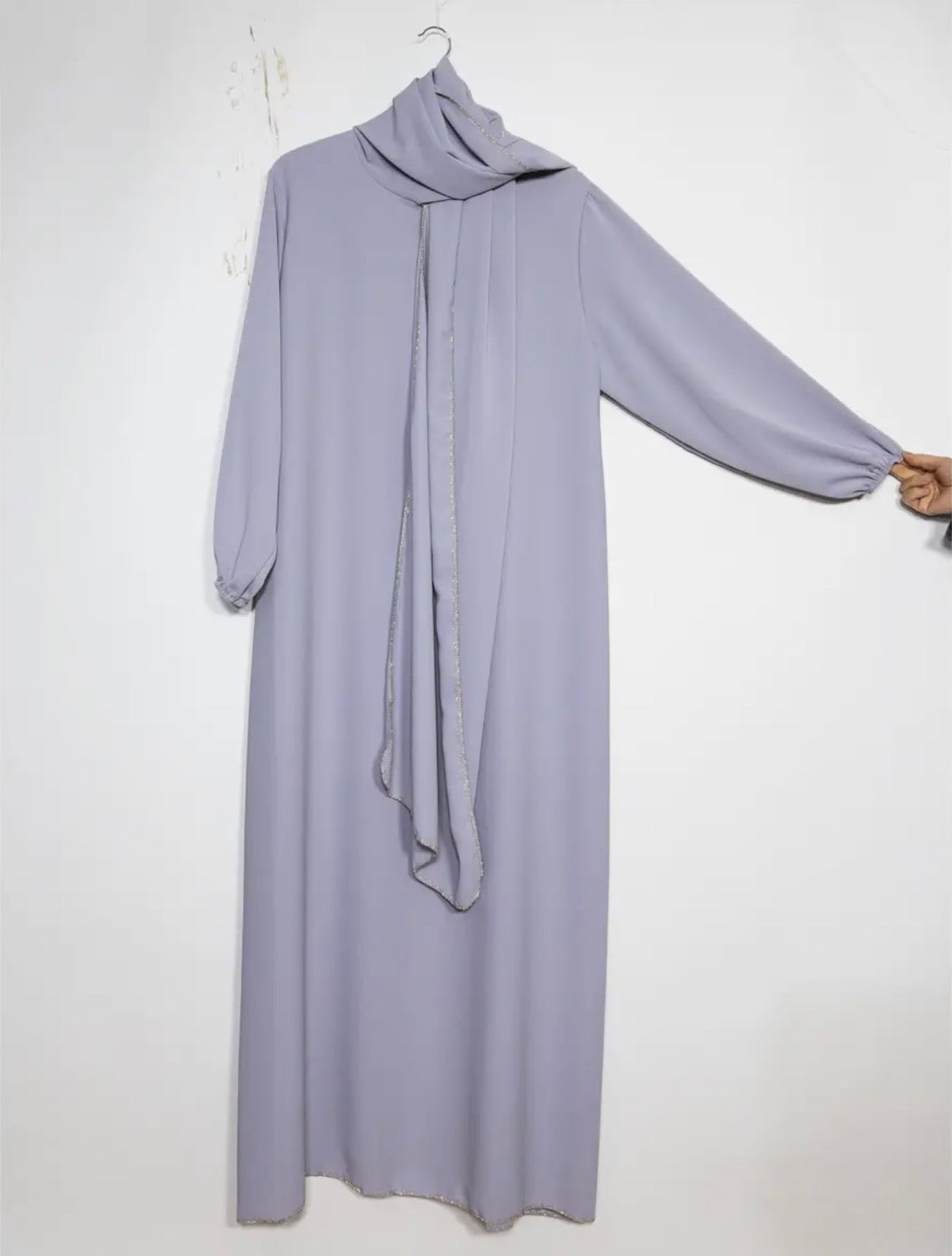 Lot de 2 abayas en soie de médine