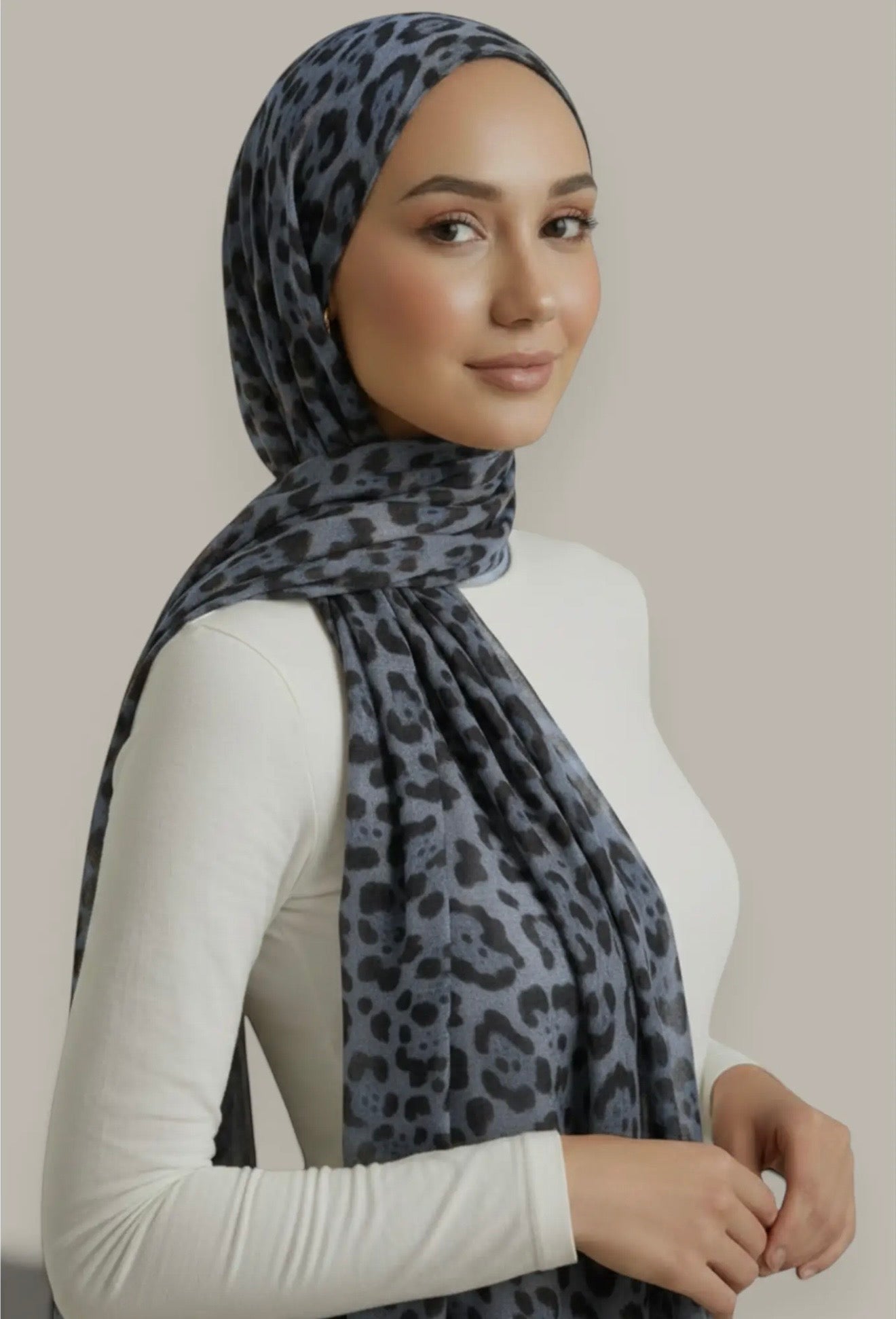 Lot de 2 hijabs léopard
