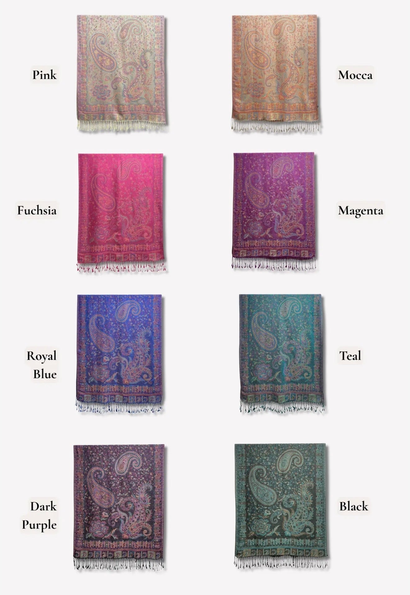 Lot de 2 hijabs en pashmina