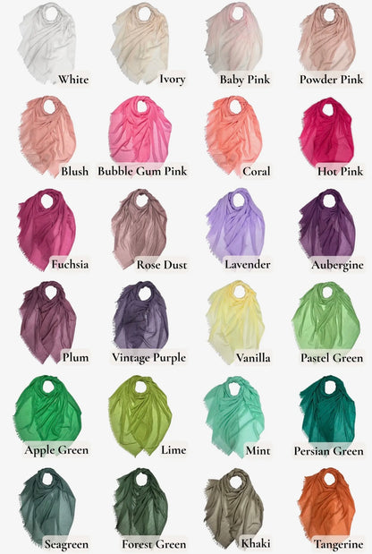 Lot de 2 hijabs en coton modal
