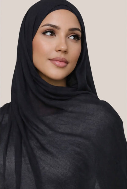 Lot de 2 hijabs en coton modal