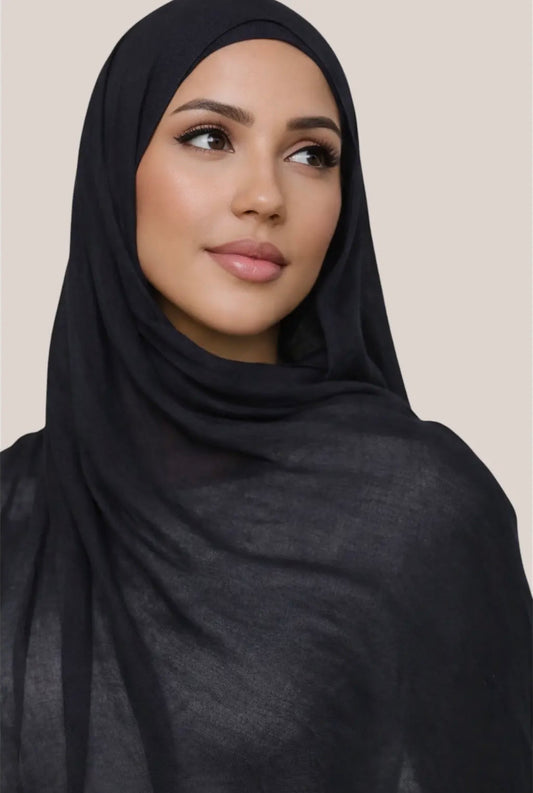 Lot de 2 hijabs en coton modal