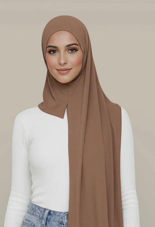 Lot de 2 hijabs instantané en jersey