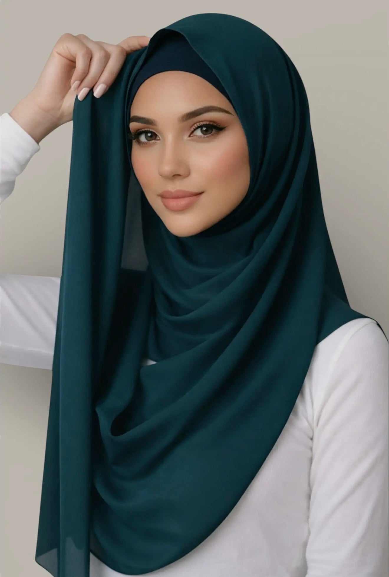 Lot de 2 hijabs unis