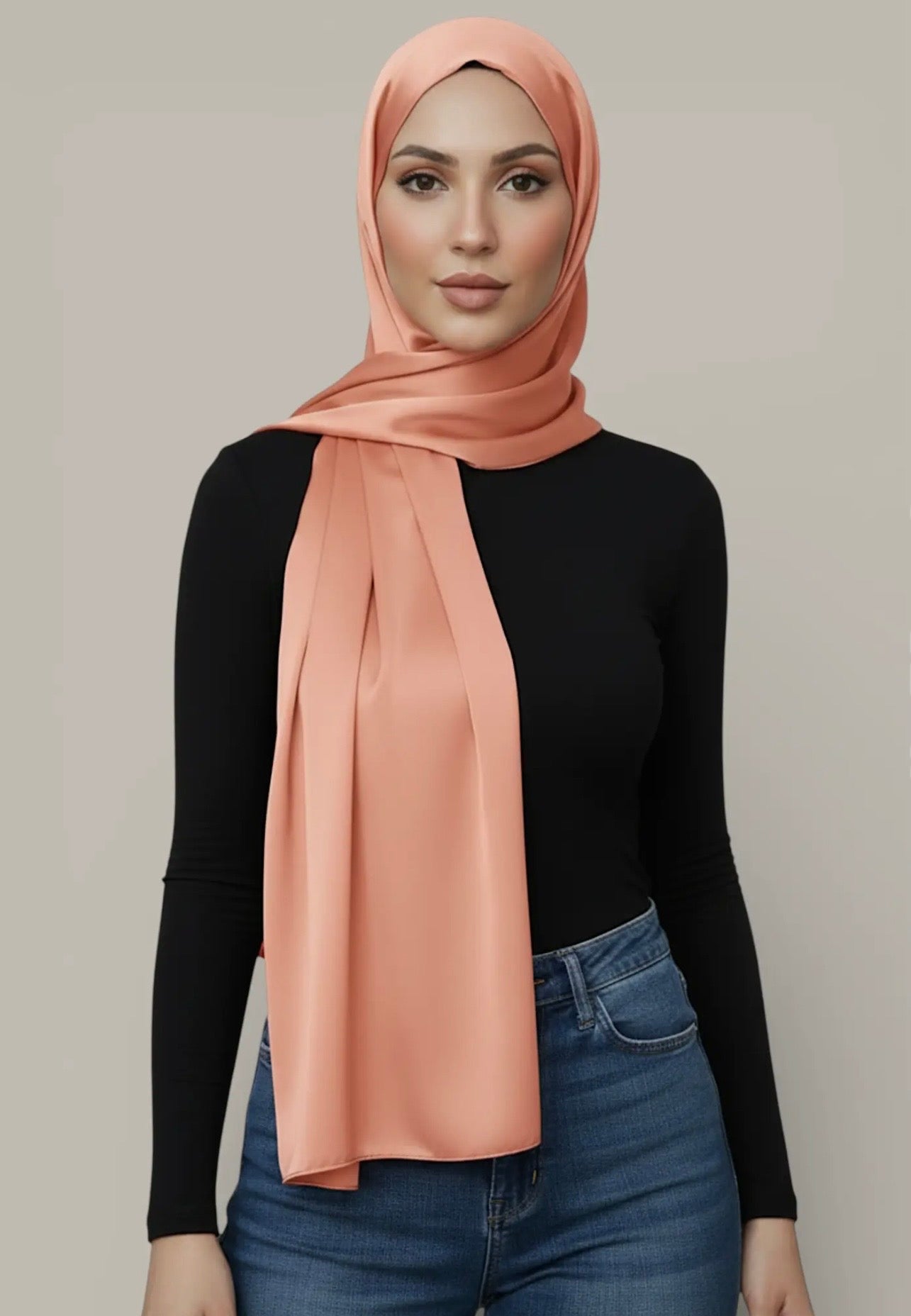 Lot de 2 hijab soyeux